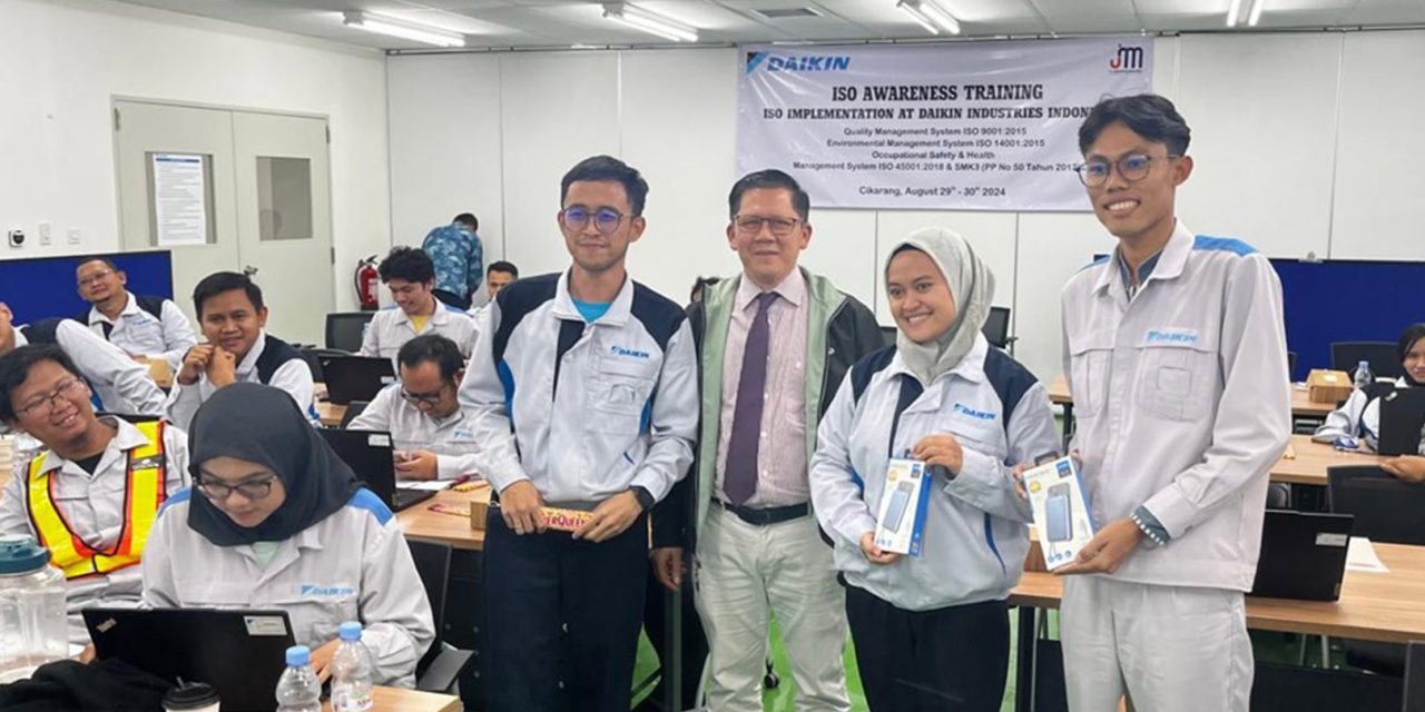Dokumentasi kegiatan pelatihan, pendampingan, dan audit sertifikasi ISO